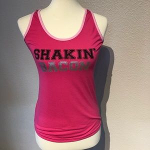 Women’s pajama tank top “SHAKIN’ BACON” size small